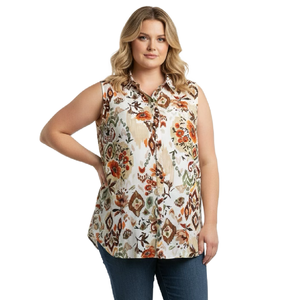 Papa Fashions Top - Sage Pattern