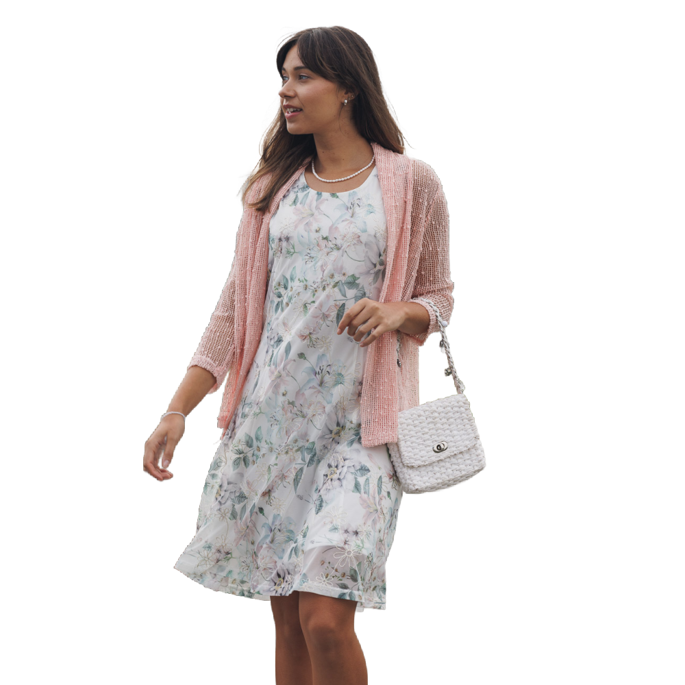 Papillon White Floral Dress