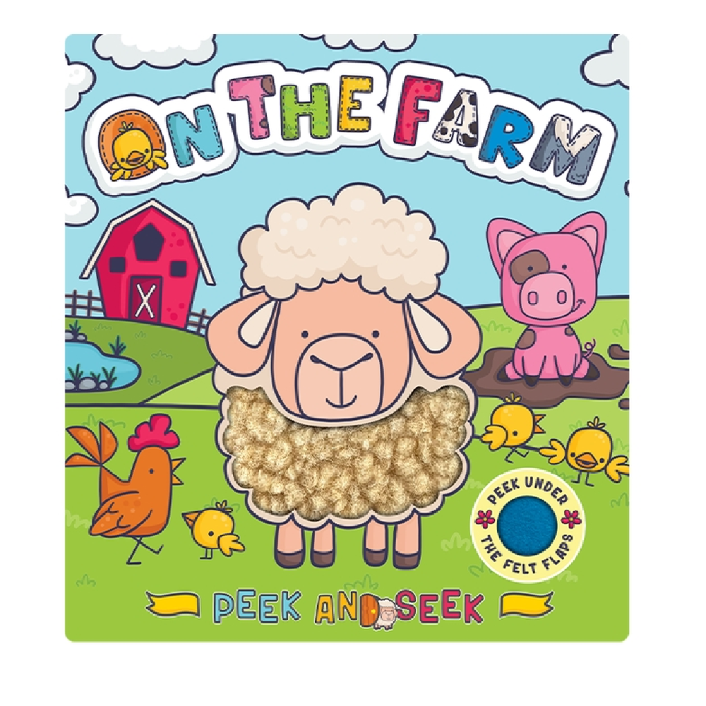Peek and Seek On the Farm -With Lift-The-Flap Felt Pieces - Battleford Boutique