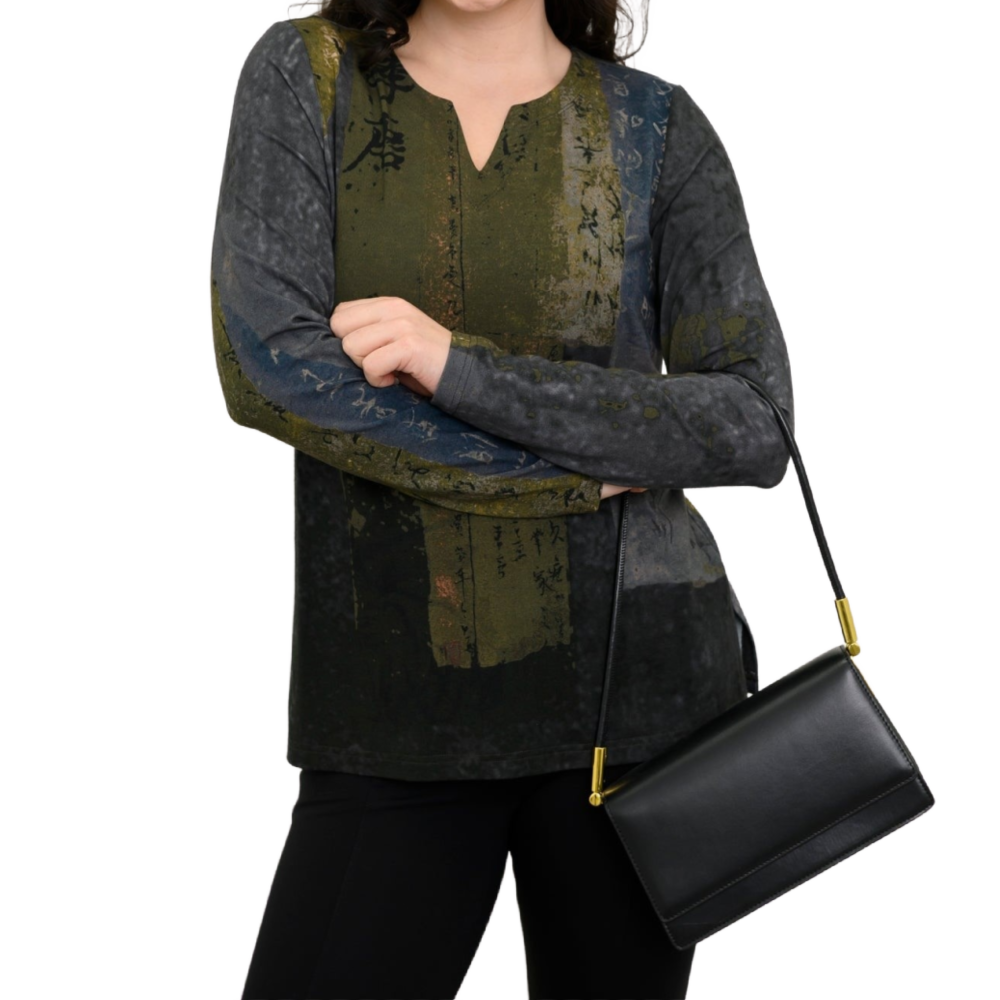 Blue Sky Peggy Top - Rustic Khaki