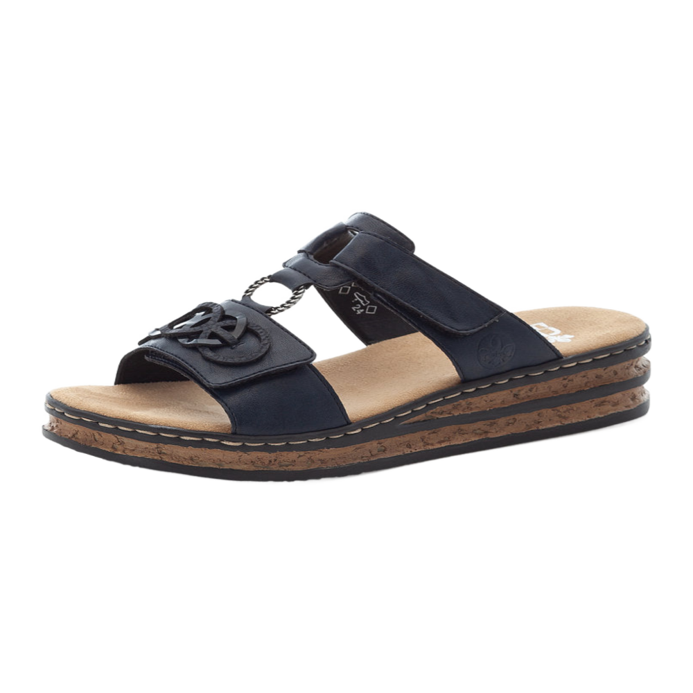 Rieker Sandals - Navy Slide On