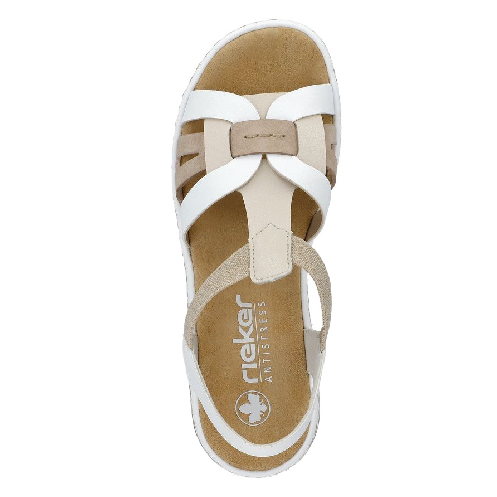 Rieker Sandals - White Combo