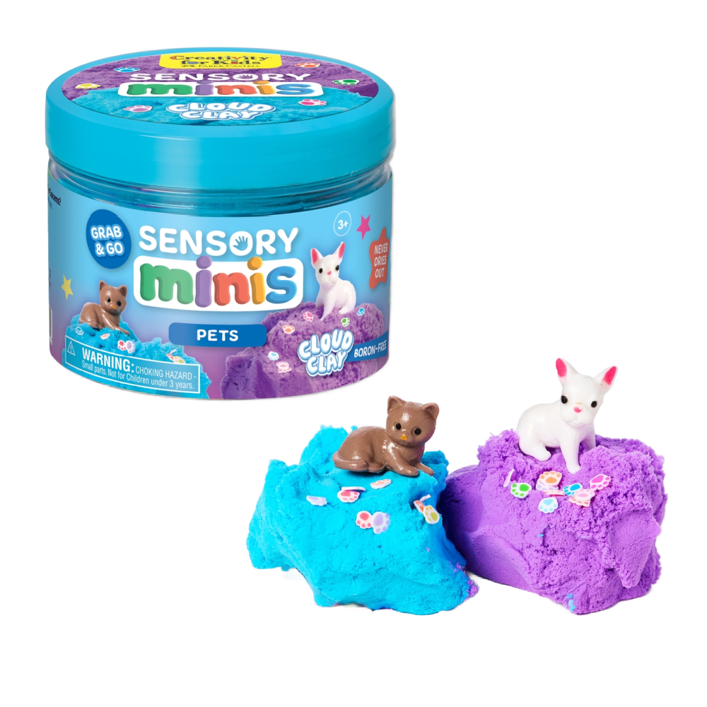 Creativity Kids Sensory Mini  Cloud Clay: Pets