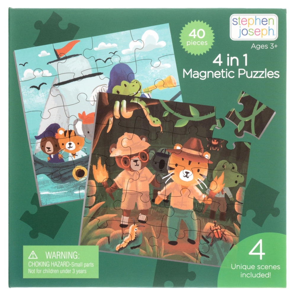 SJ 4 in 1 Magnetic Puzzle Book - Adventure