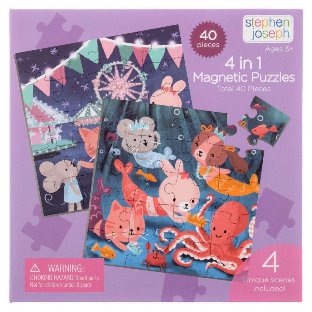 SJ 4 in 1 Magnetic Puzzle Book - Fairytale