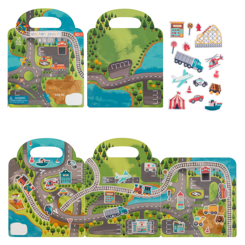 SJ Reusable Sticker  Book - City