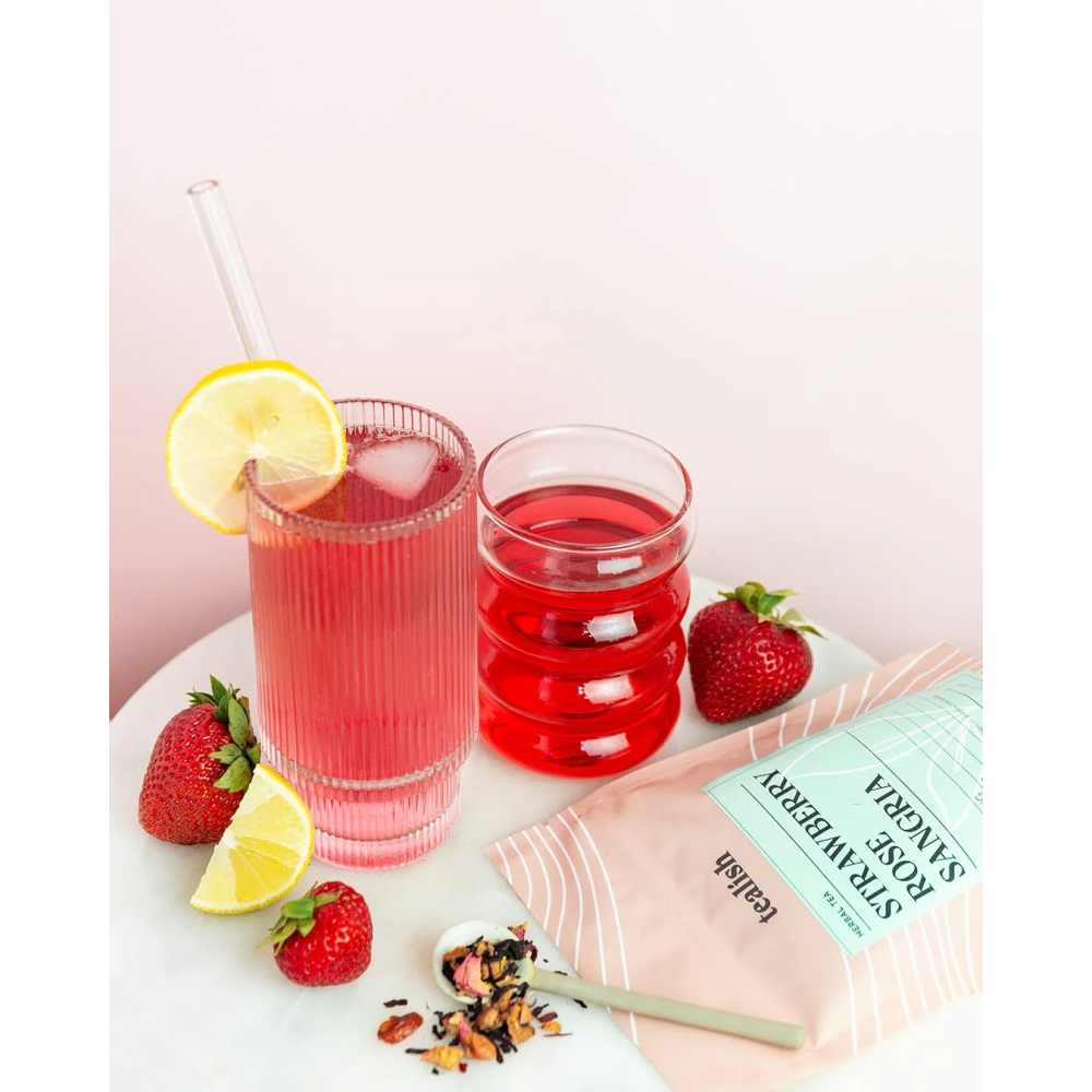 Tealish Strawberry Rose Sangria Herbal Tea