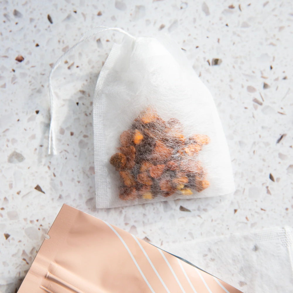 Tealish Paper Drawstring Filters