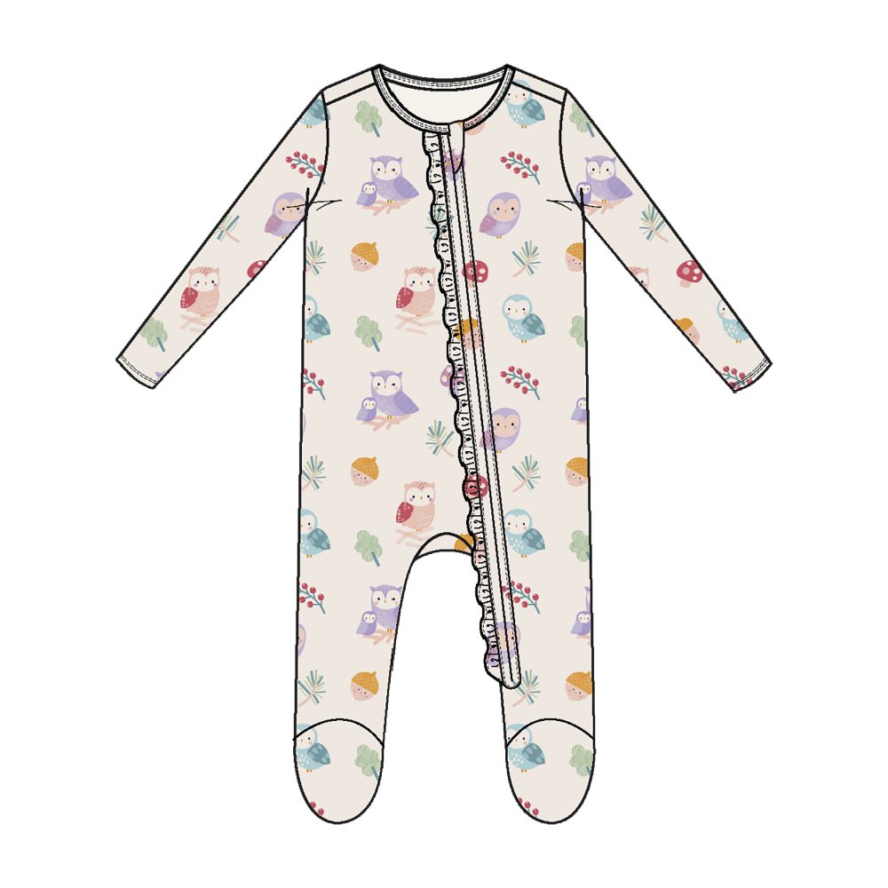 Angel Dear Romper - Cute Owls - Battleford Boutique