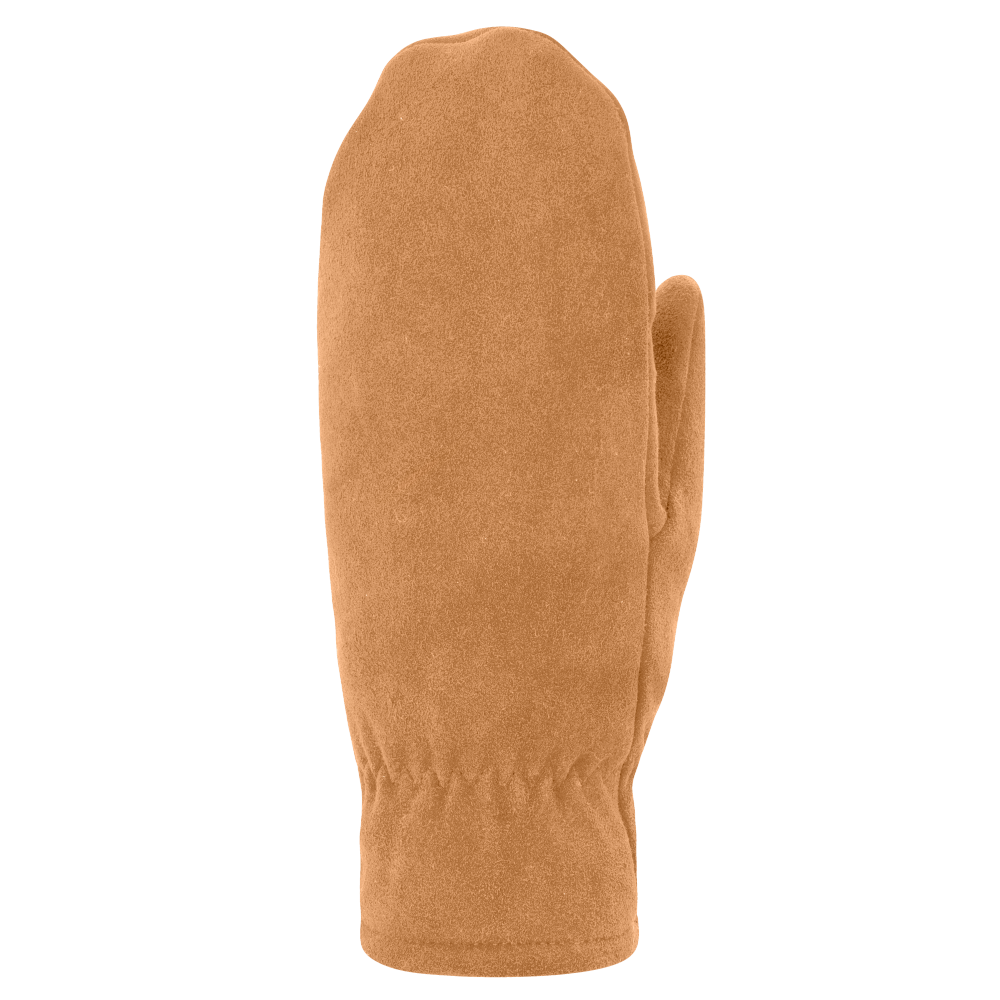 Suede Finger-Mittens Caramel