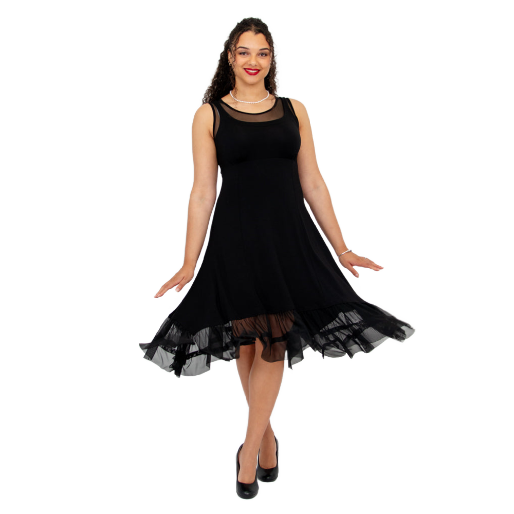 Blue Sky Danube Dress Black - Battleford Boutique