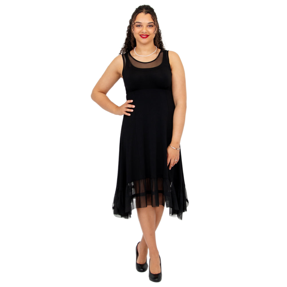 Blue Sky Danube Dress Black - Battleford Boutique