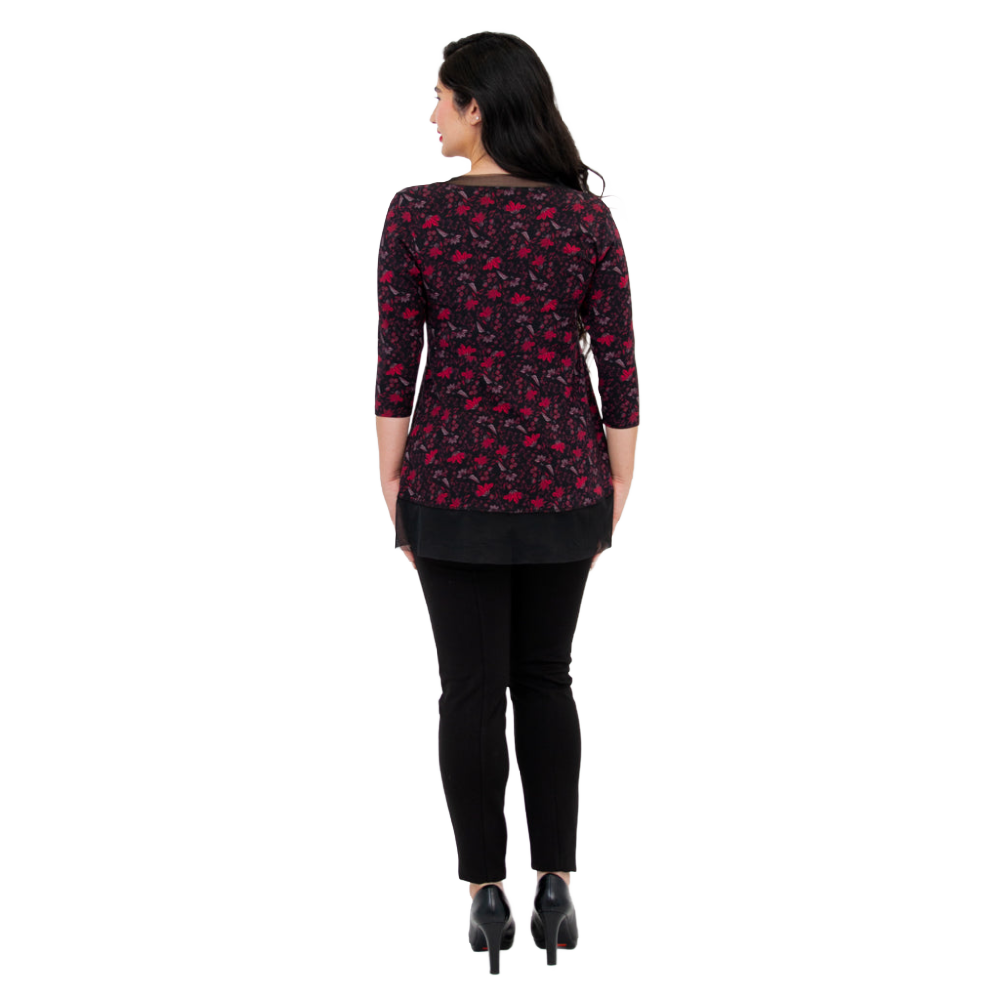 Blue Sky Flora Top Red Life - Battleford Boutique