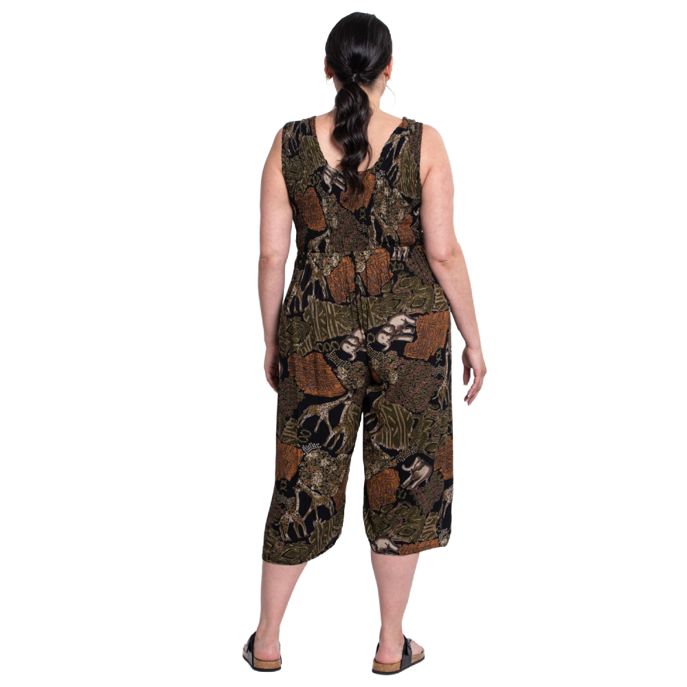 Blue Sky Springbok Jumpsuit - Elephant