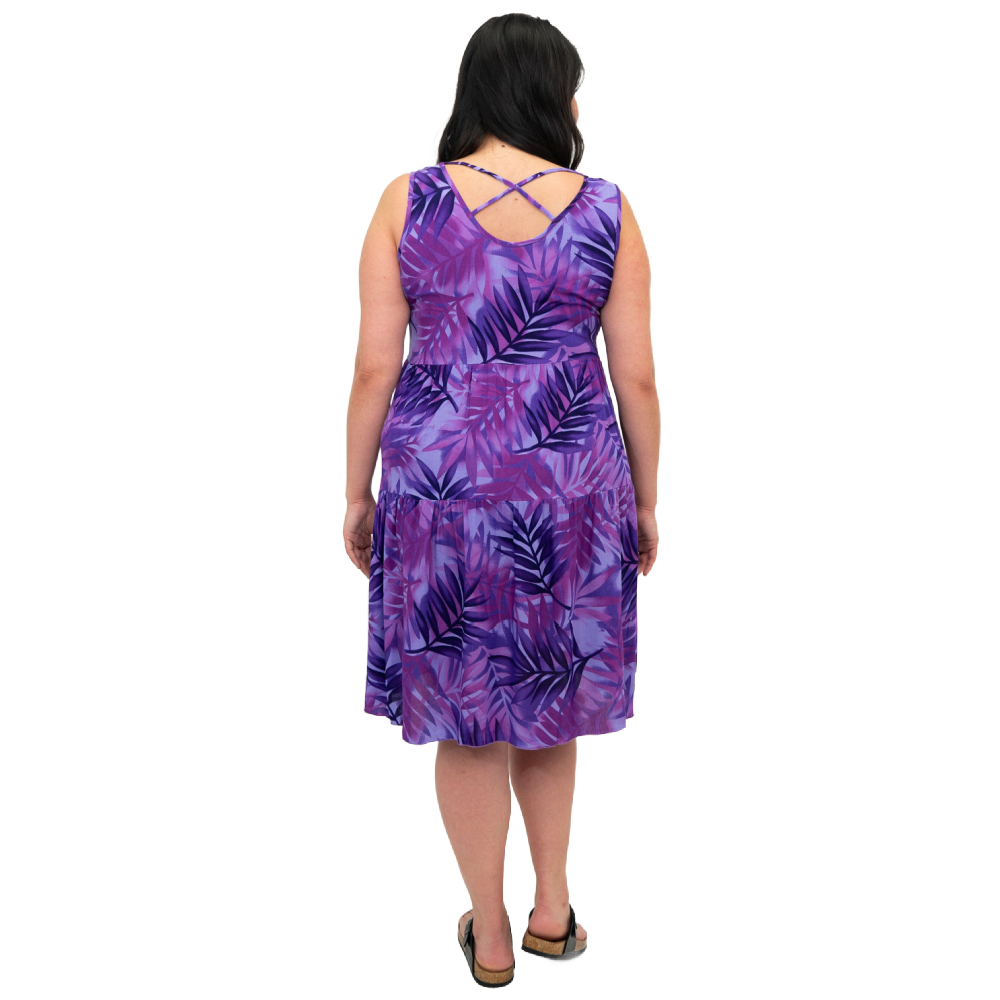 Blue Sky Kayana Dress - Fuschia Palm