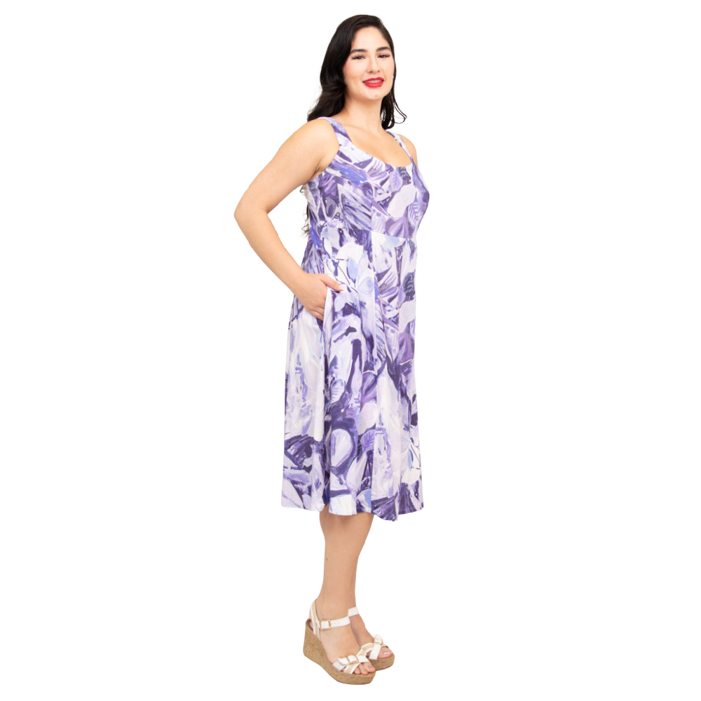 Blue Sky Shauna Dress - Mauve - Battleford Boutique