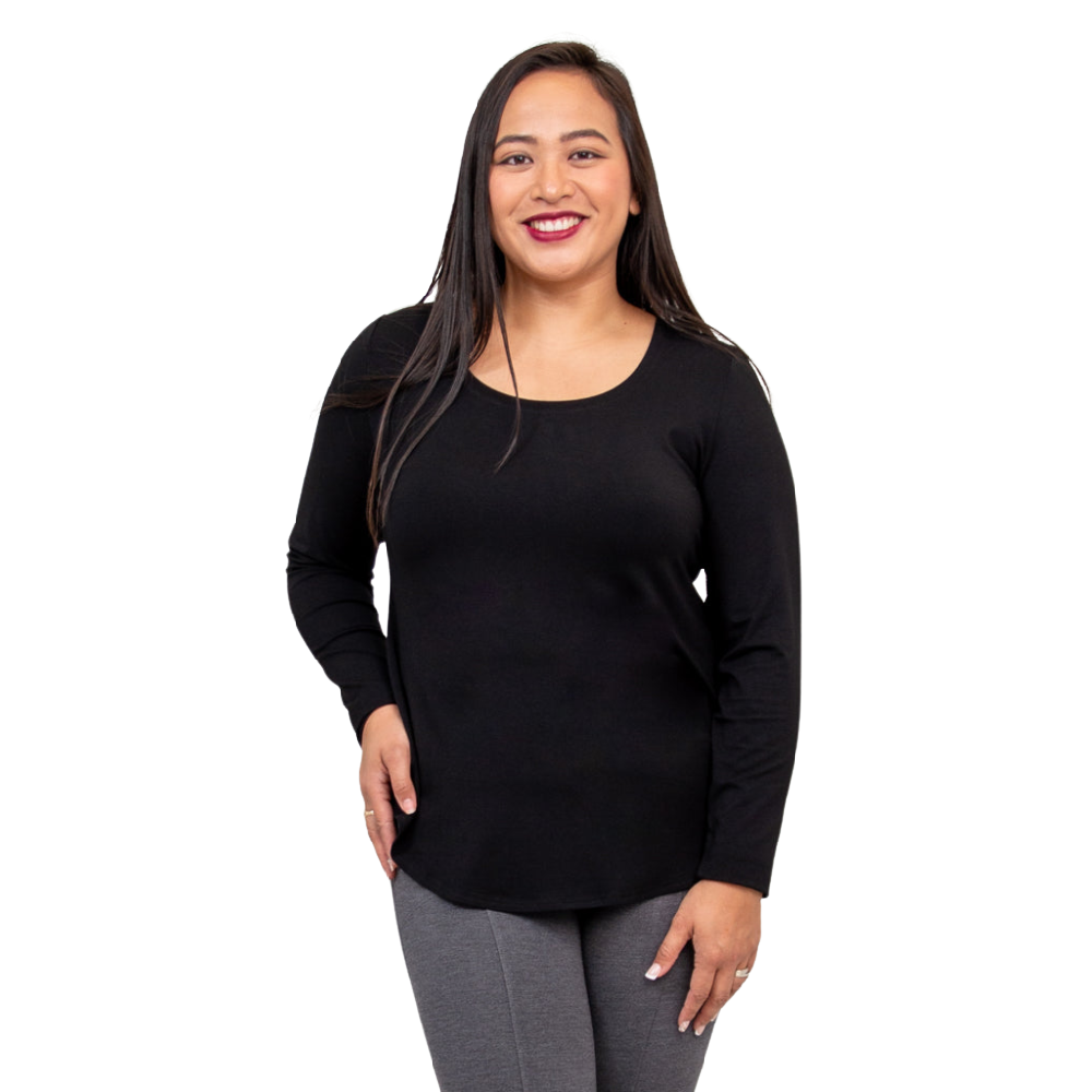 Blue Sky Tessa Long Sleeve - Black - Battleford Boutique