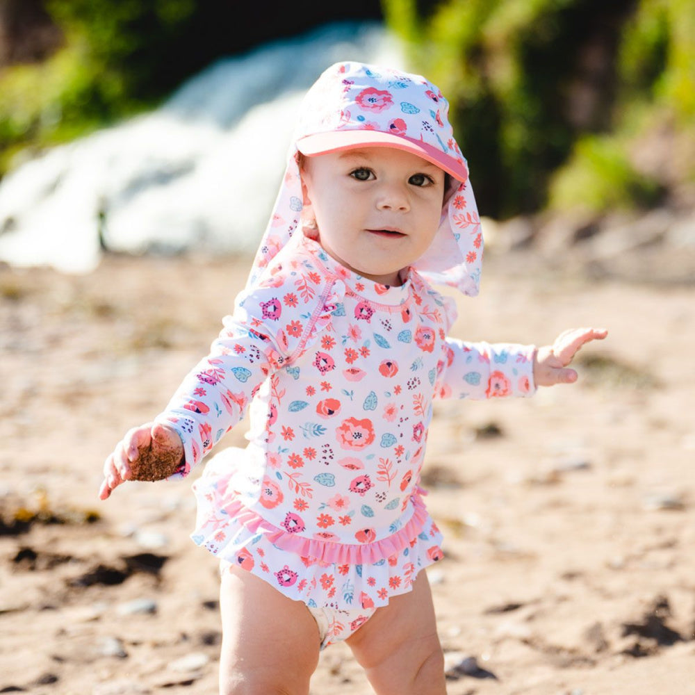 Calikids Swimsuit - Pink & Teal Floral