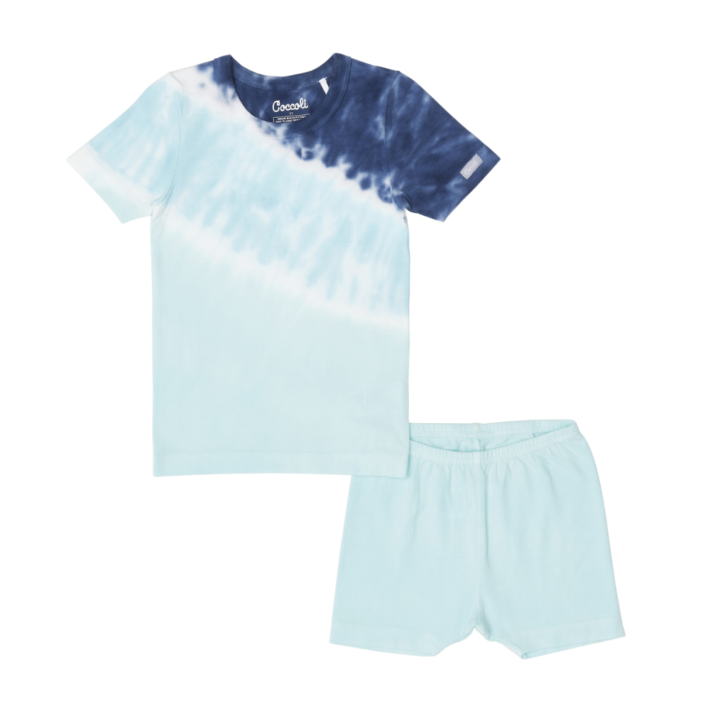 Coccoli Cotton-Modal PJ's - Tye Dye Blue