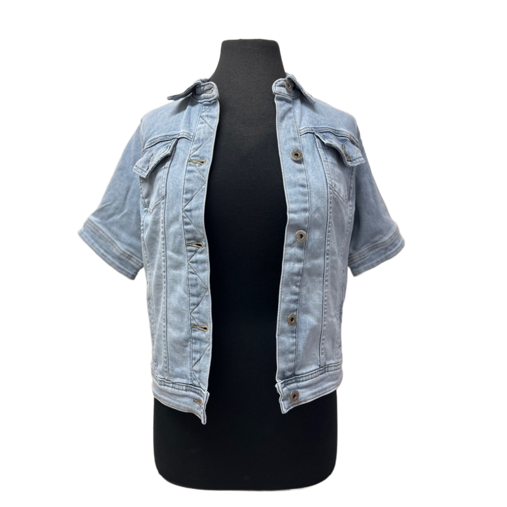 Coco CYC Short Sleeve Jean Jacket - Light Blue