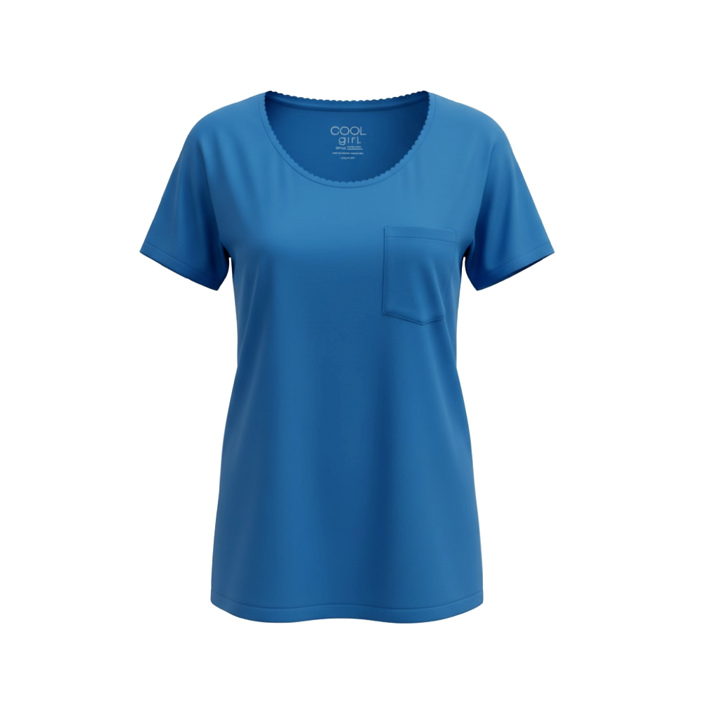 Cool Girl Raglan T-Shirt - Blue