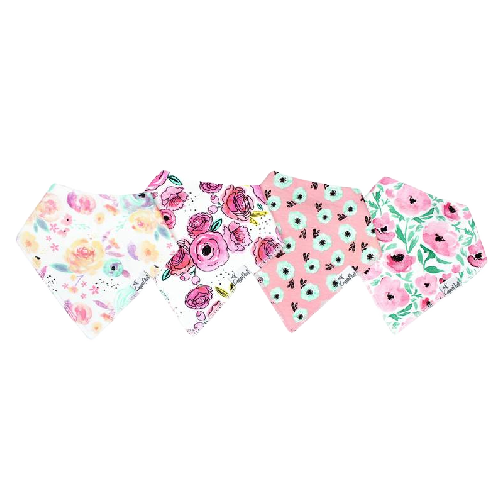 Copper pearl bibs - bloom