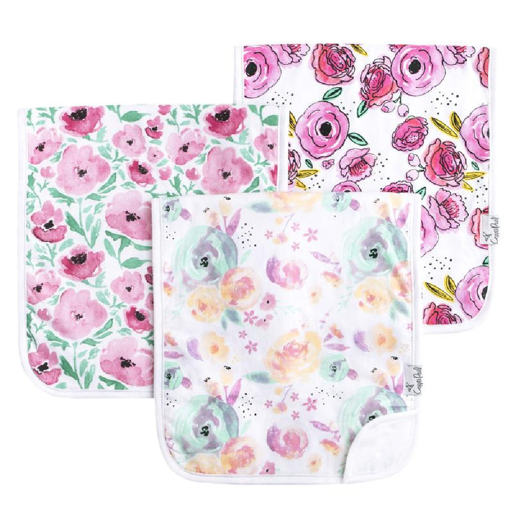 Copper Pearl Burp Cloths - Bloom