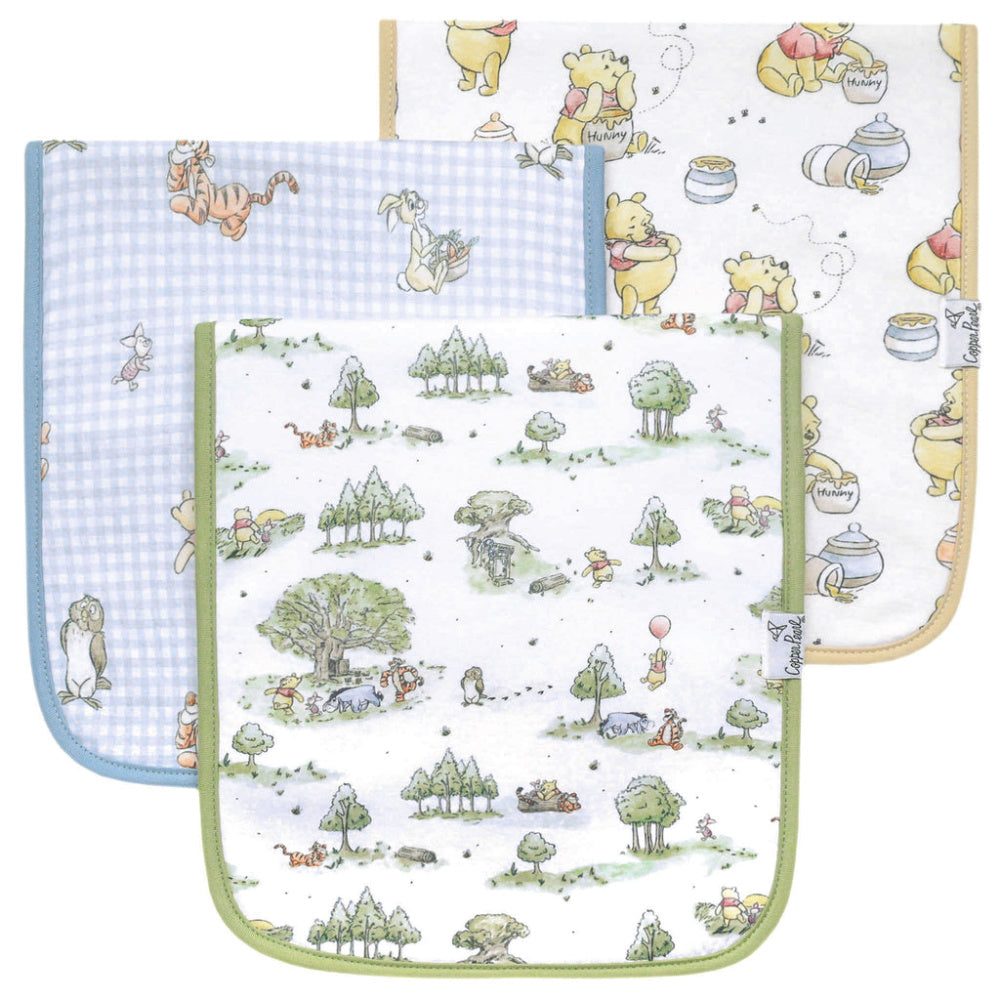 Copper Pearl Burp Cloths - 100 Acre Wood