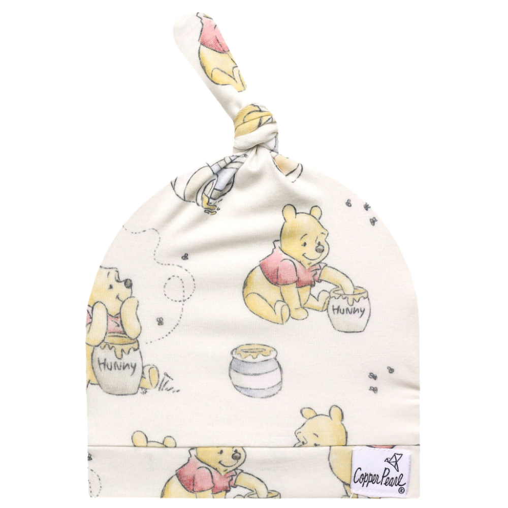 Copper Pearl Top Knot Hat