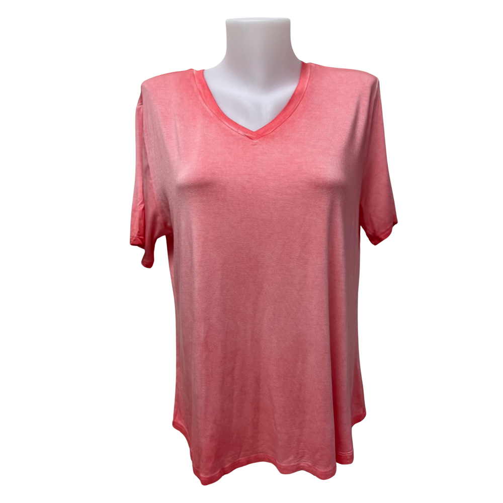 Carre Noir Top Coral - Battleford Boutique