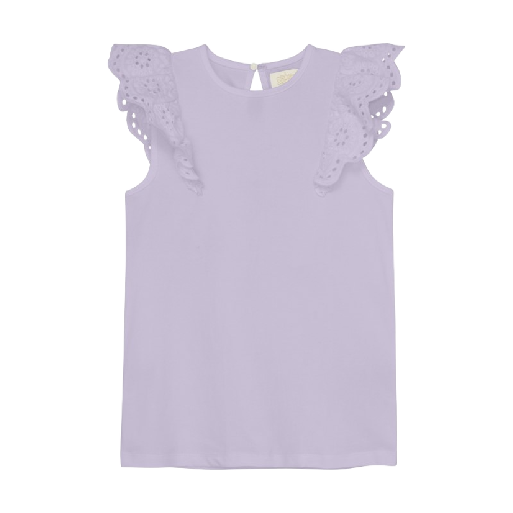 Creamie Tee with Lace Sleeve
