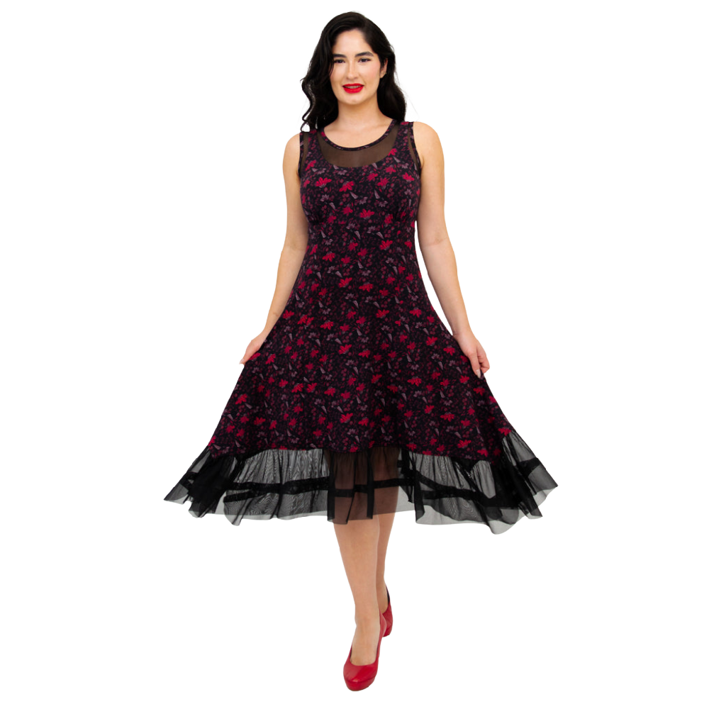 Blue Sky Danube Dress Red Life - Battleford Boutique