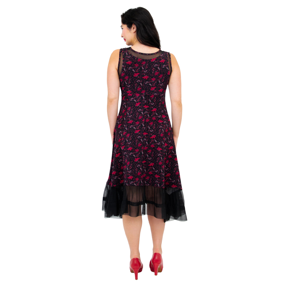 Blue Sky Danube Dress Red Life - Battleford Boutique