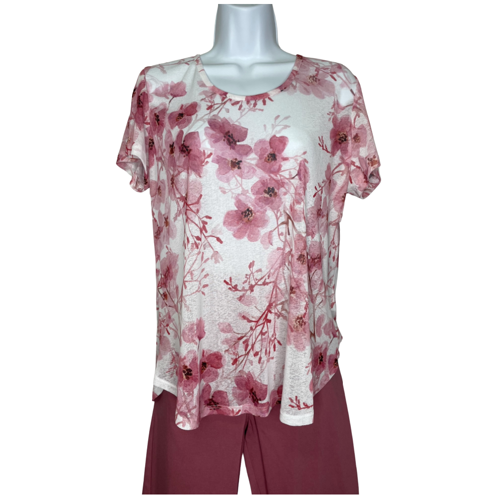 Devia Top - Pink Floral - Battleford Boutique