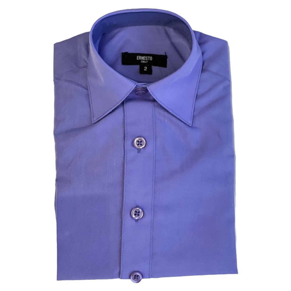 Ernesto Boys Dress Shirt French Blue - Battleford Boutique