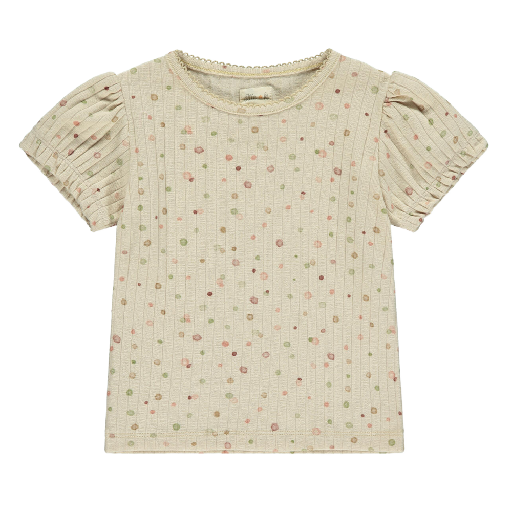 Etti & H Sadie Tee Cream Poka Dots - Battleford Boutique