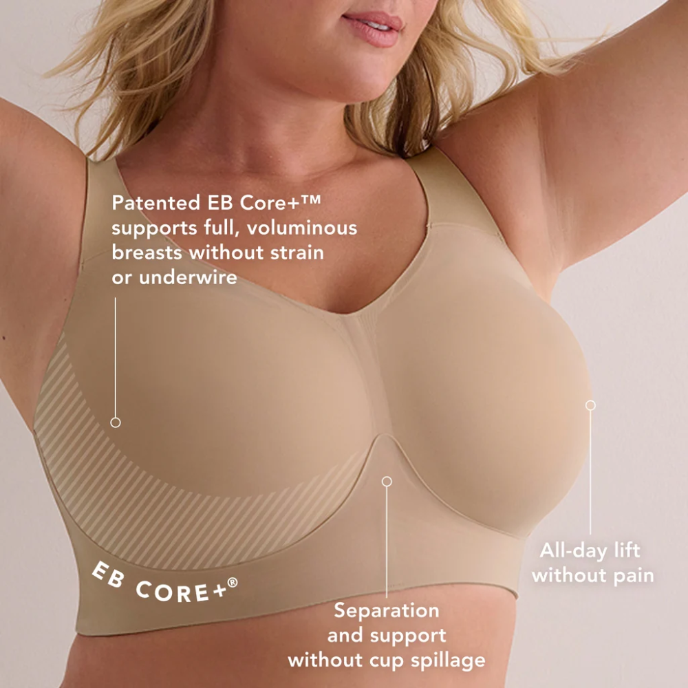 The Busty Wireless Bra - Sand