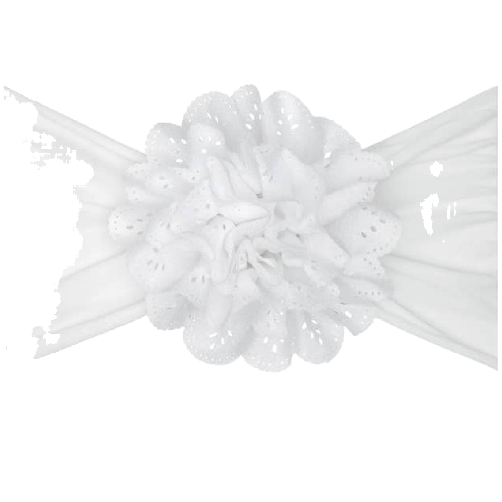 Eyelet Flower Headband - Battleford Boutique