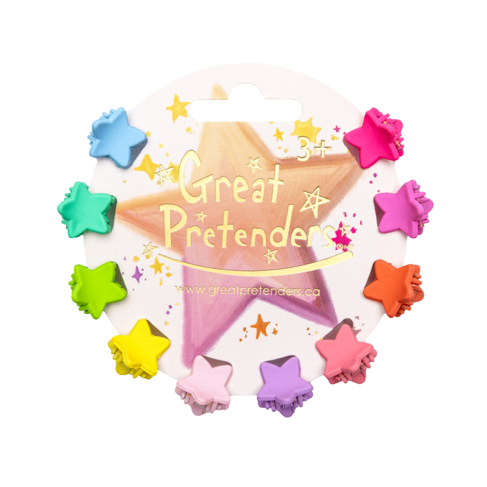 Great Pretenders - Rainbow Star Mini Hairclips - Battleford Boutique