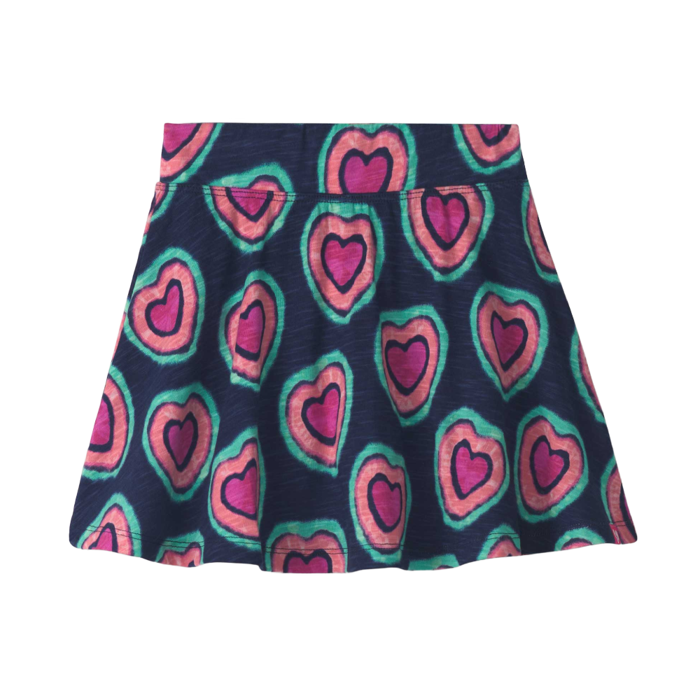 Hatley Skort - Navy with Hearts