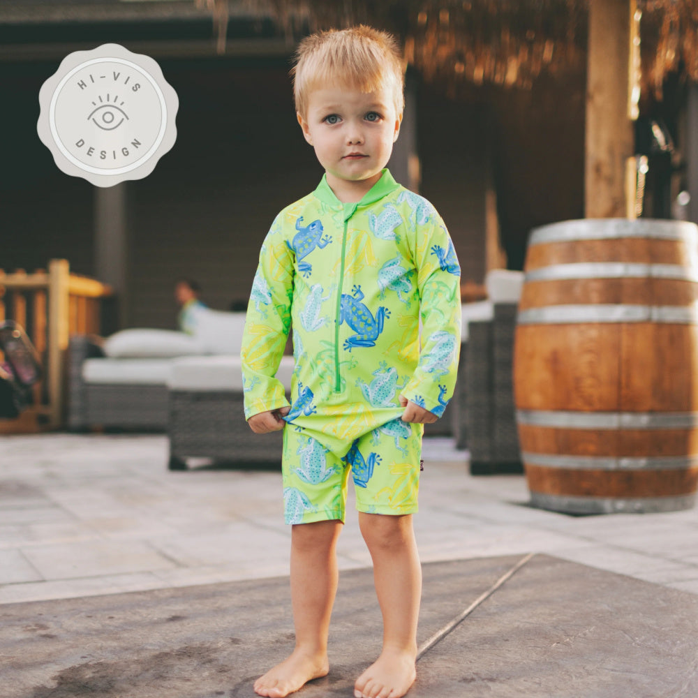Honeysuckle Shorty Swimsuit - Toadally Bright