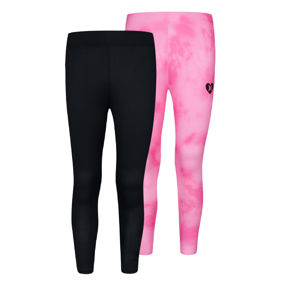 Hurley Leggings Black Pink large