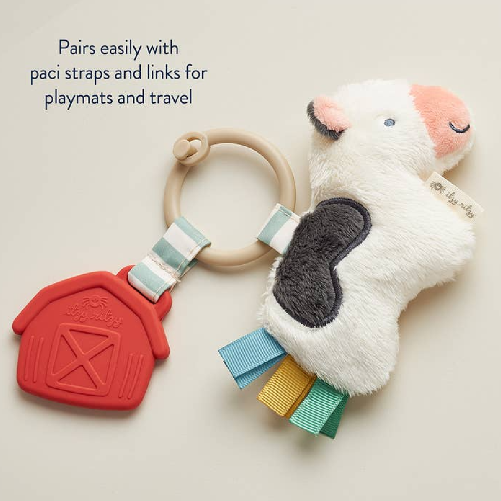 Itzy Pal Plush & Teether - Cow