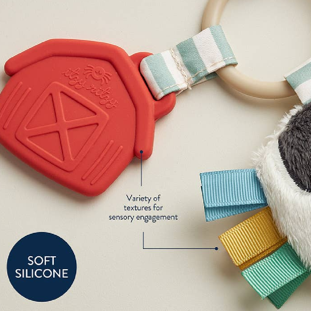 Itzy Pal Plush & Teether - Cow