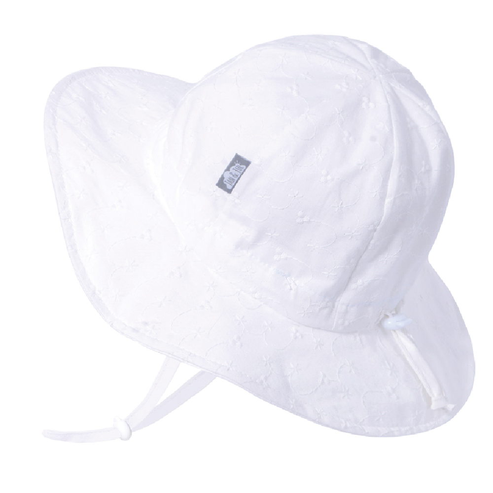 Jan Jul Floppy Hat White Eyelet - Main Image