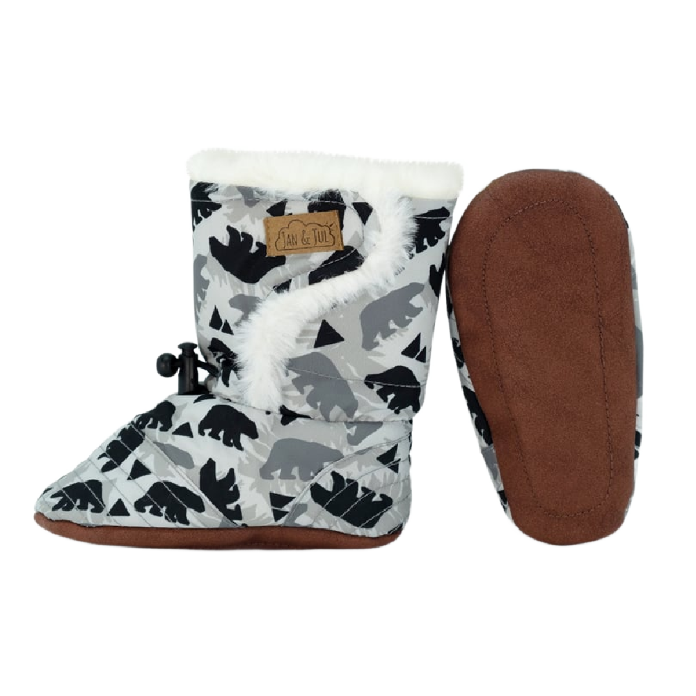 Jan & Jul Baby Booties - Bear