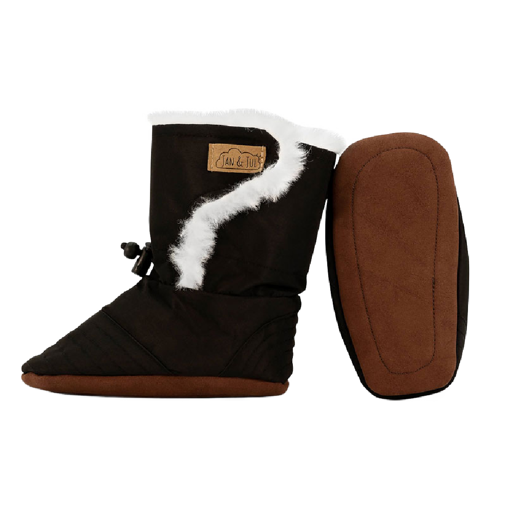 Jan & Jul Baby Booties - Black