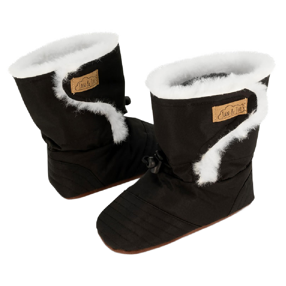 Jan & Jul Baby Booties - Black