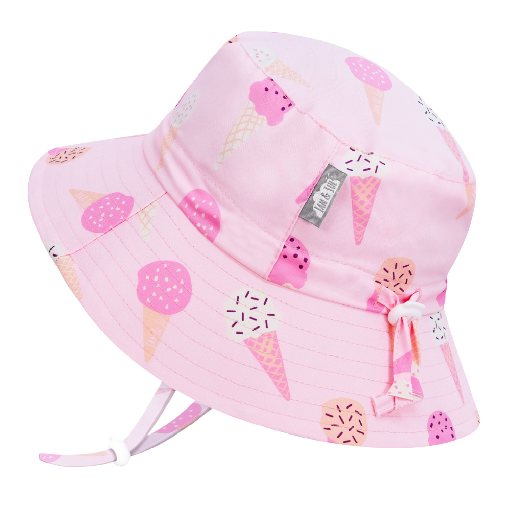 Jan & Jul Aqua Dry Bucket Hat Pink Ice Cream - Battleford Boutique