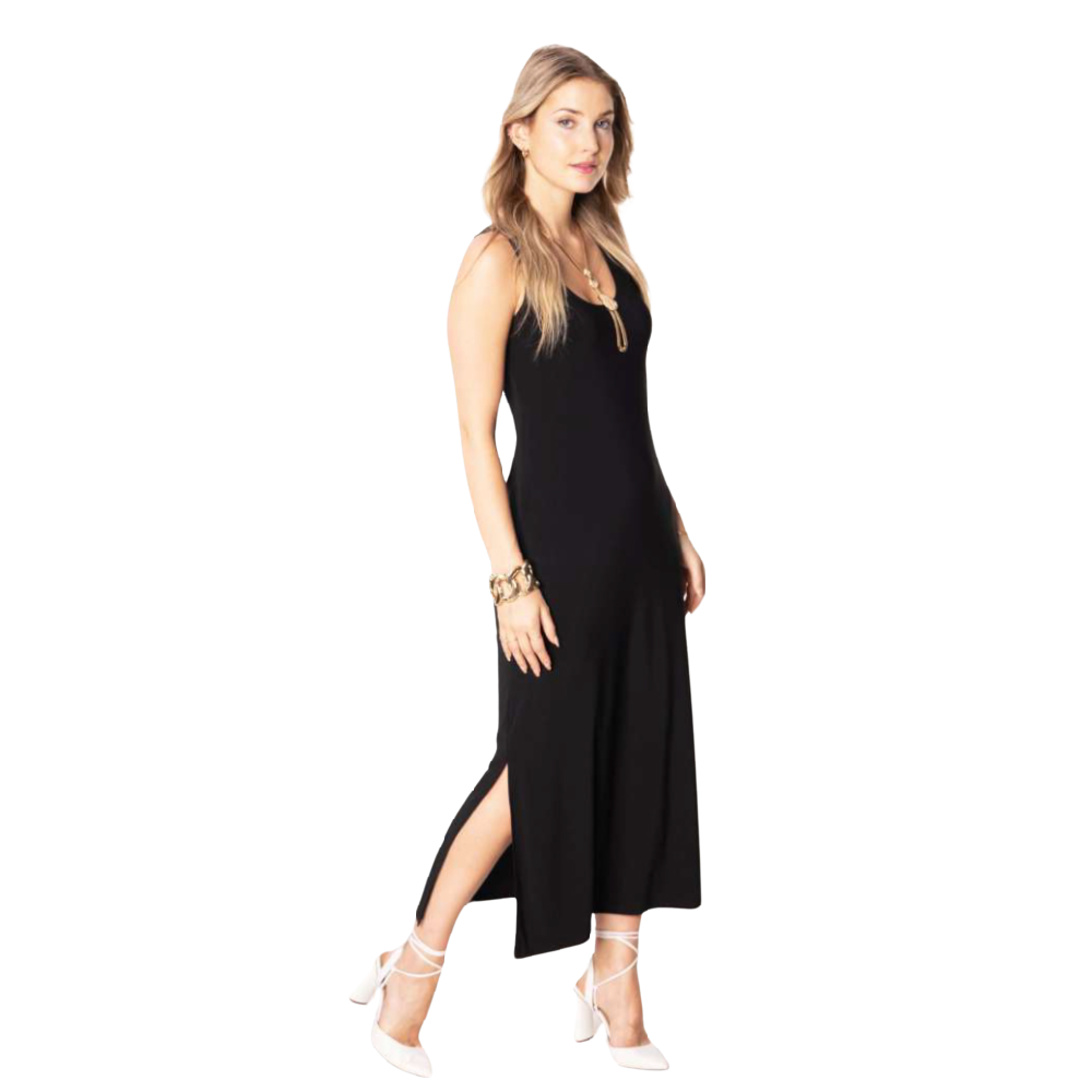 Julia Divina Sleeveless Maxi Dress Black - Battleford Boutique